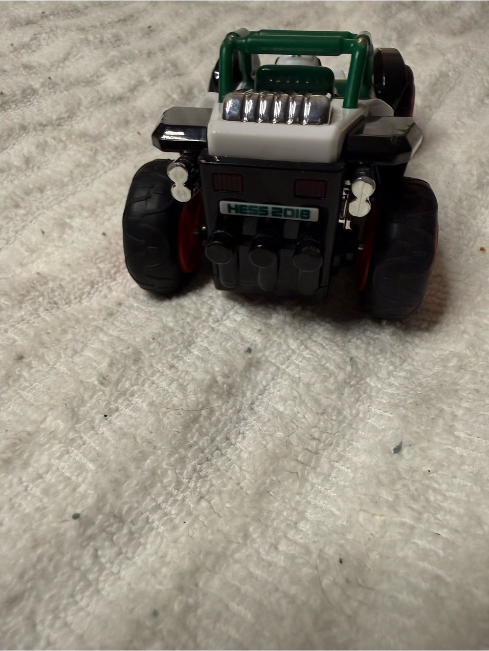 2018 Hess Off Road Racer Toy Vehicle Green White Collectible - Picture 3 of 5